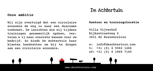 Achterkant flyer De Achtertuin