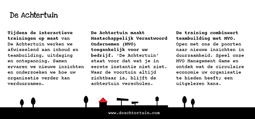 Voorkant flyer De Achtertuin
