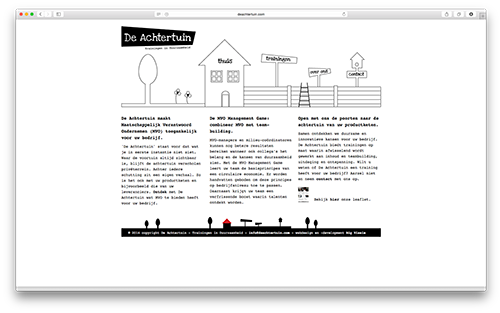 Screenshot website De Achtertuin
