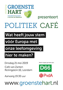 poster Groenste Hart politiek Café