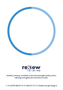 With complimentskaart Re:new achterkant